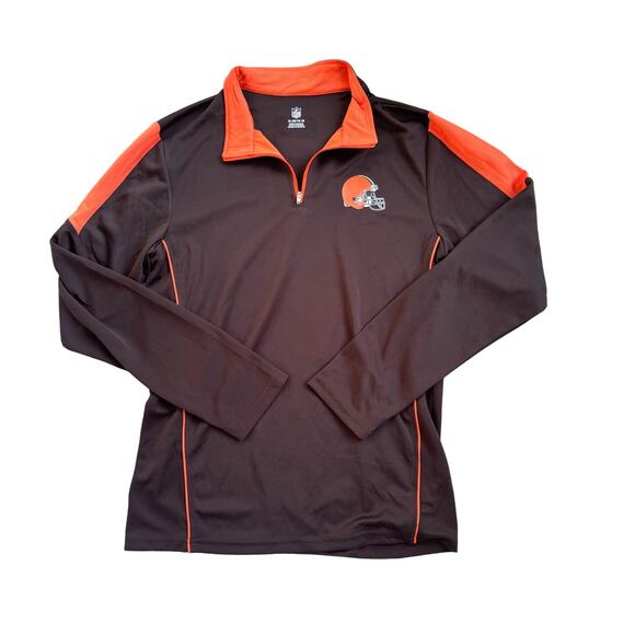 Youth NFL Cleveland Browns Quarter Zip Top XL - Picture 1 of 5